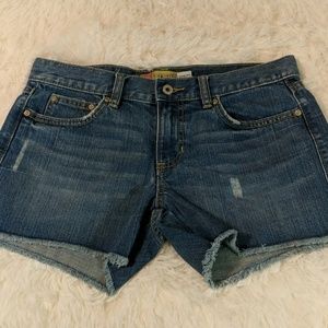 Old Navy Distressed Ultra Low Waist Shorts
